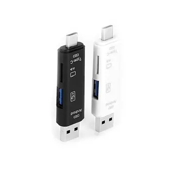 

High Speed Usb 3.1 OTG Card Reader Micro Card Reader SD SD TF Type-C USB-C Micro USB Memory Card Reader for Laptop Computer