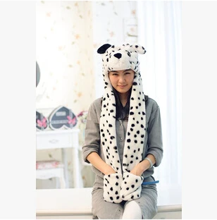 Dalmatians Шапки для малышей; 16 животных; Детские шапочки; Детские аксессуары; Чепчик для новорожденных; лайки; Кролик; панда; лягушка; медведь; корова; Чепчик для детей - Цвет: Dalmatians