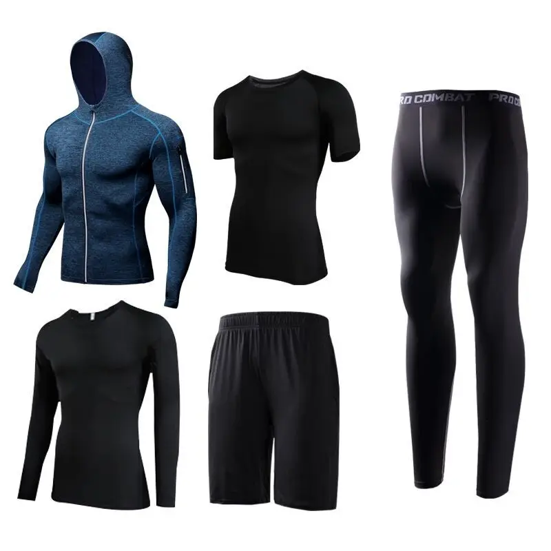 Sports Suit Men Running Set Jogging Basketball Underwear Tights Gym Fitness Tracksuit Training Clothes sports suit
