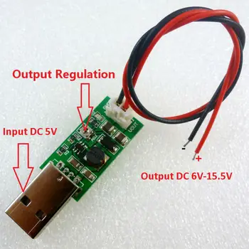

TB293*5 5pcs 1Mhz Step-up Current Mode PWM Conveter USB 3.7V 4.2V 5V to DC 6V to 15V Output Power supply module