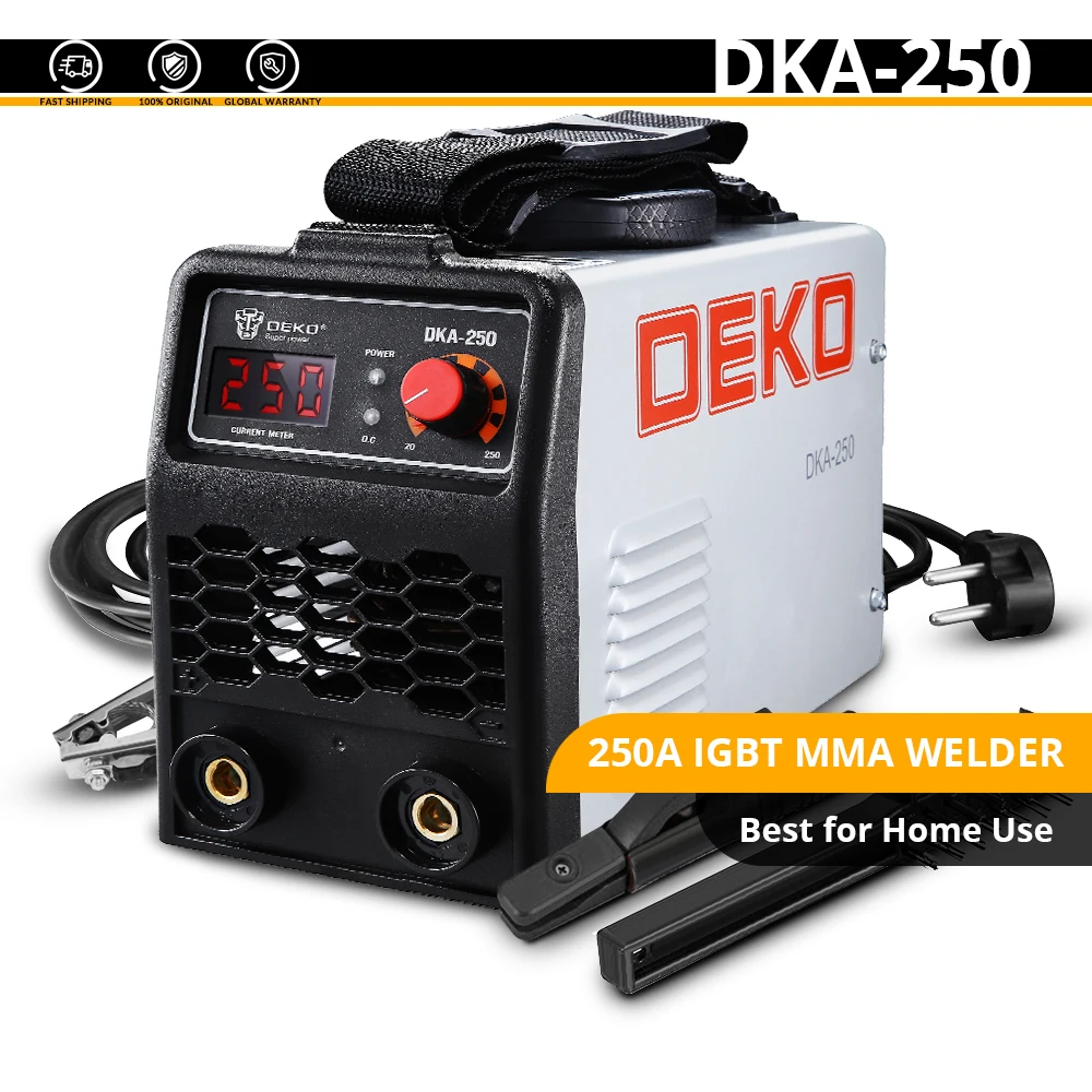 DKA-250 DEKO DKA-200Y 200A 4.1KVA инвертор дуговой Электрический сварочный аппарат 220V MMA сварочный аппарат для DIY сварочных работ и электрических работ - Цвет: DKA-250