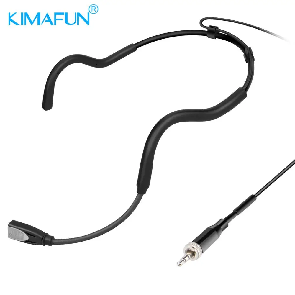 KIMAFUN KM-880 Professional Unidirectional Condenser xlr Headset Singing /Hosting microphone for computerlaunchpadBodypack