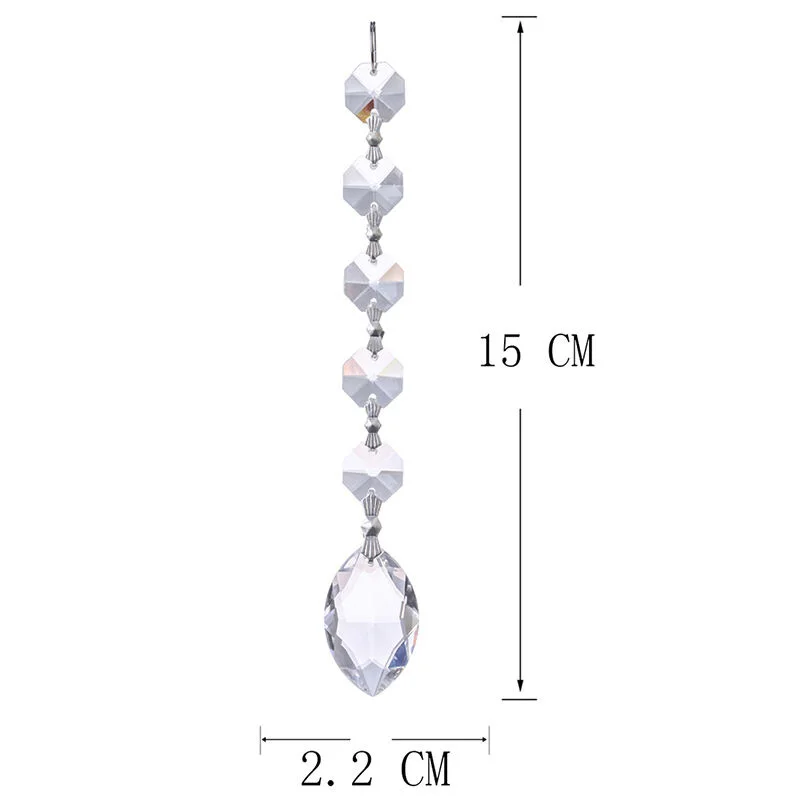 Clear Crystal pendants Glass Prisms Candlesticks Weddings Chandeliers Decoration