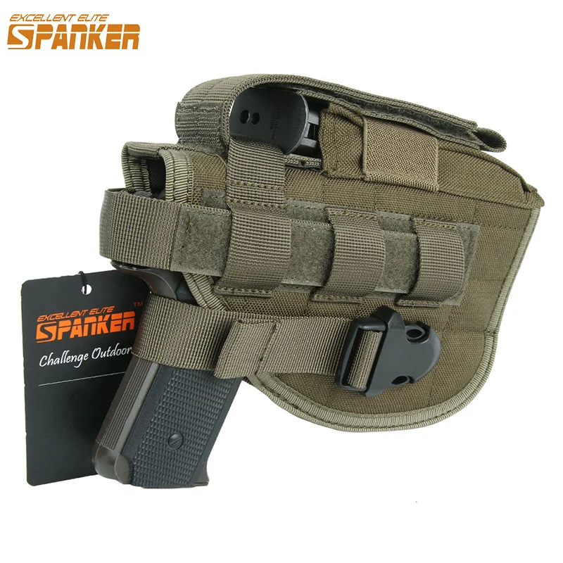 Отличная тактическая кобура для пистолета ELITE SPANKER Molle RH регулируемая правой