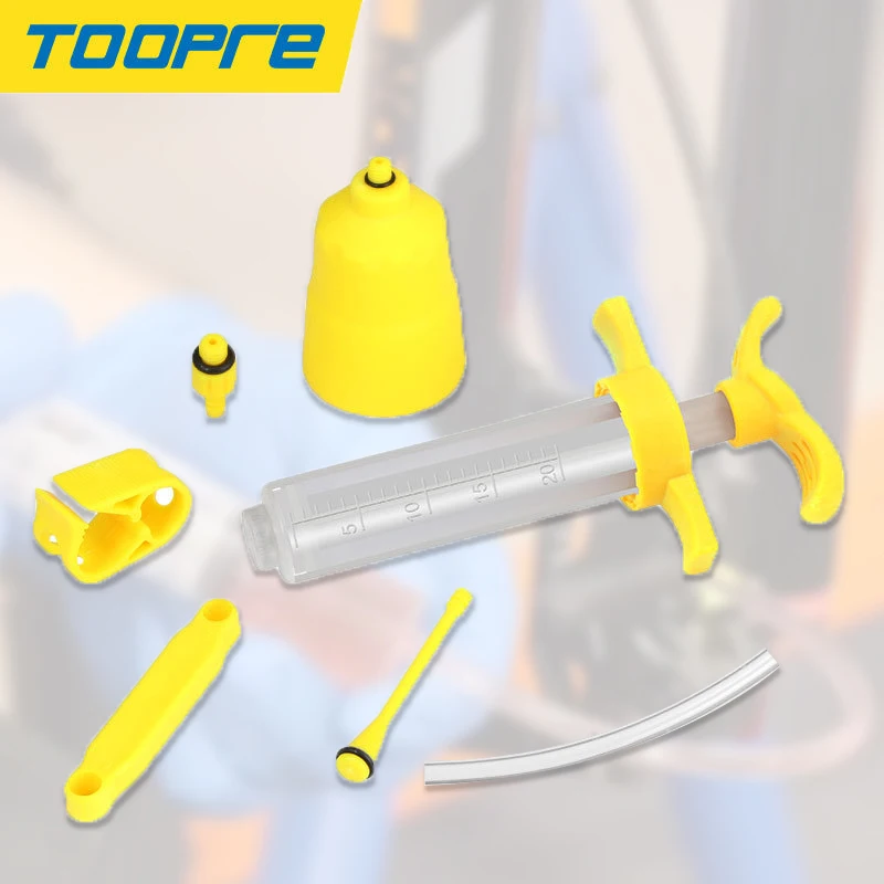 

TOOPRE Bike Bicycle Hydraulic Disc Brake Bleed Kit For Shimanos Tektro Magura Hayes Mula Sram Avid Giant Nutt Bike Oil Brake Too