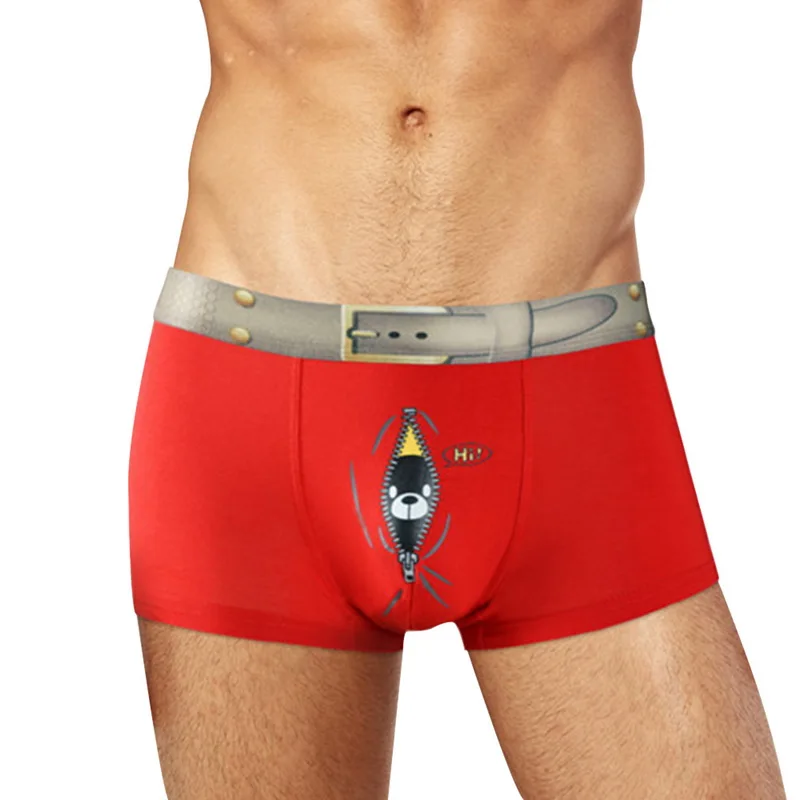 2020 Brand New Mens Underwear Boxer Cotton Hombre Boxershorts Men Boxers Sexy Male Underpants Printed Cartoon Size M-3XL