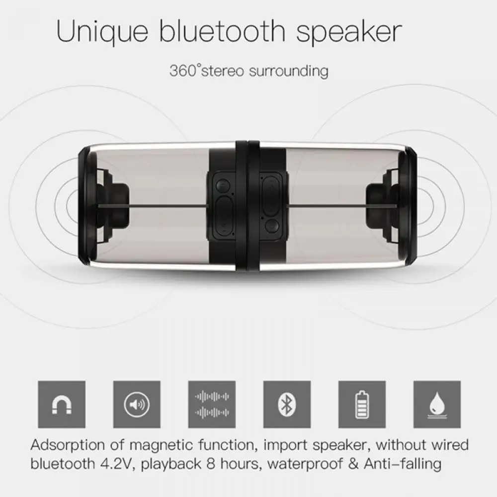 Bluetooth динамик, беспроводной динамик ST01, двойной динамик, 6 Вт, Conbine& Seperate Mode, стерео объемный, 2000 мАч, водонепроницаемый, для IOS Android