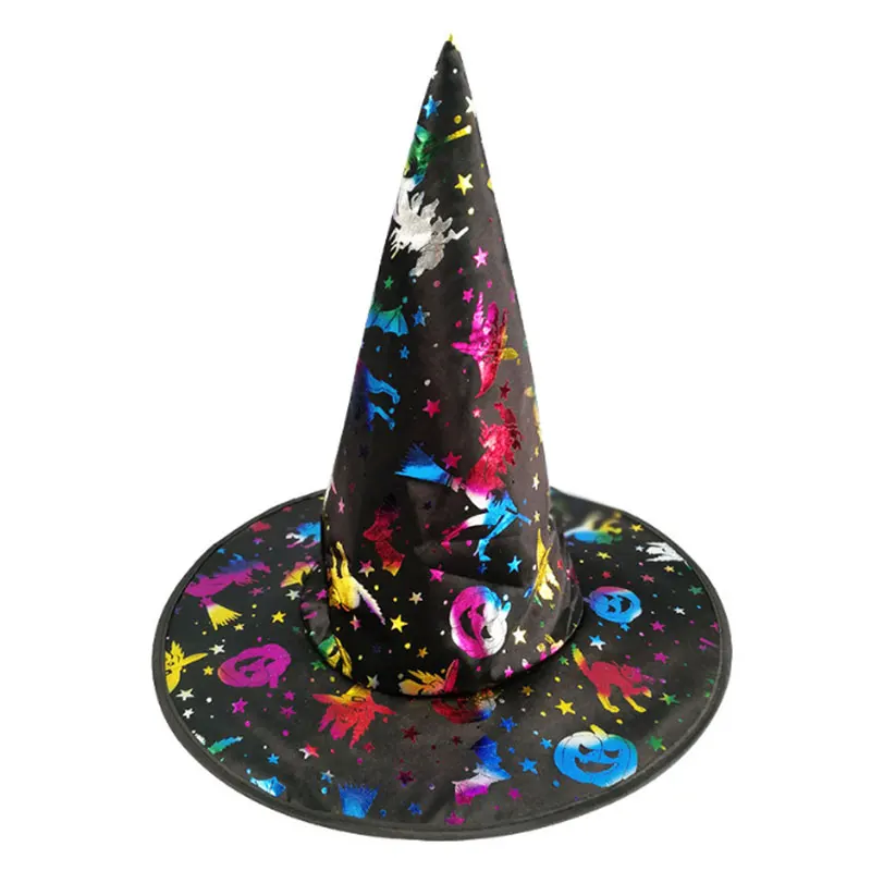 Тканевые шляпы шляпа ведьмы шапка ведьмы Хэллоуин реквизит аксессуар костюм косплей вечерние красивый классический подарок вечерние бар дети кепки поставка