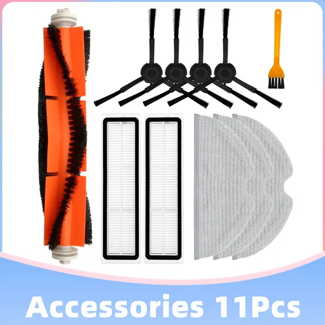 Xiaomi Dreame Bot L10 Pro D9 TROUVER LDS Finder Robot Vacuum Cleaner Parts Main Side Brush Hepa Filter Mop Cloths Replacement Set L
