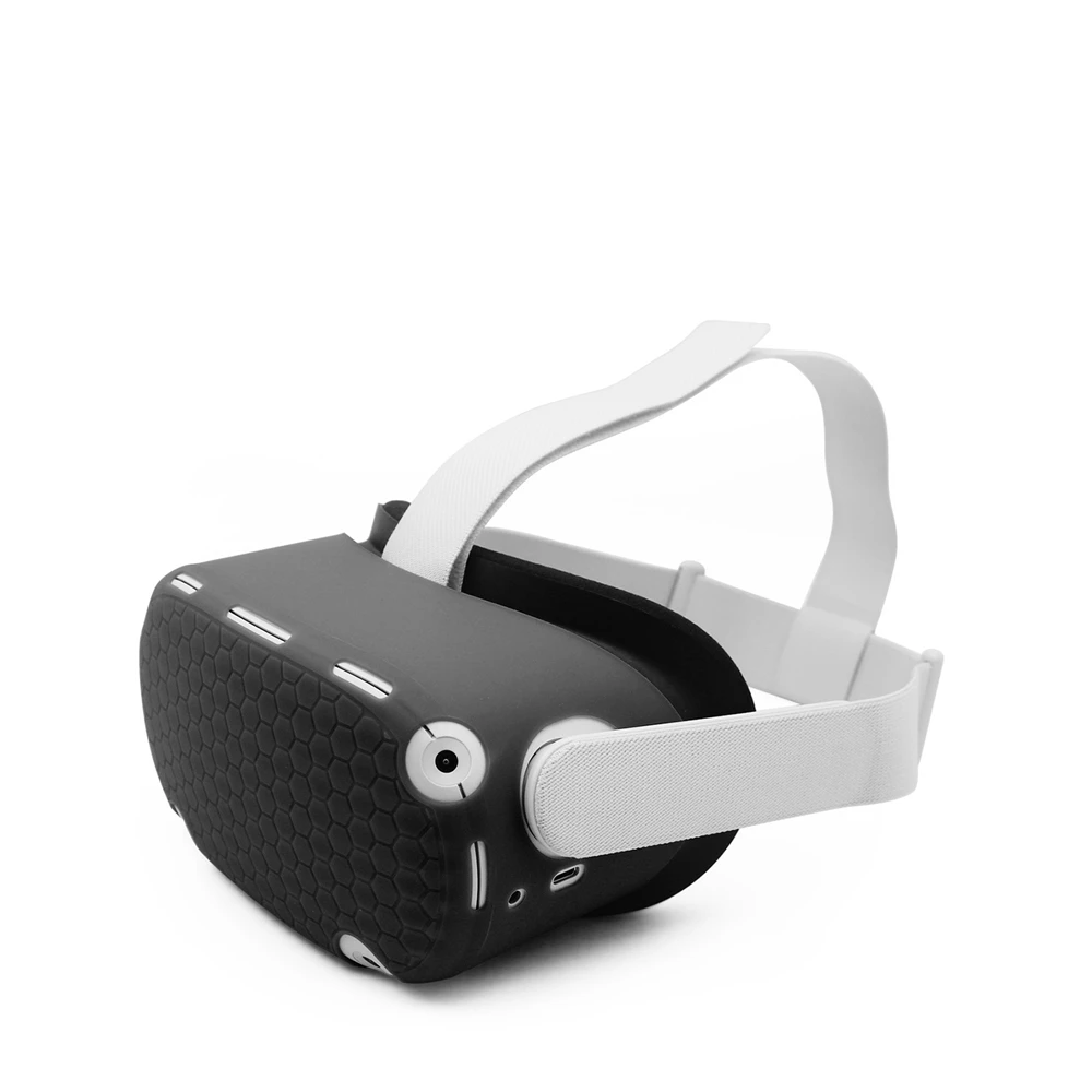 Silicone Protective Cover For Oculus Quest 2 VR Headset Helmet Head Shell Anti-Scratches Case For Oculus Quest 2 Accessories 