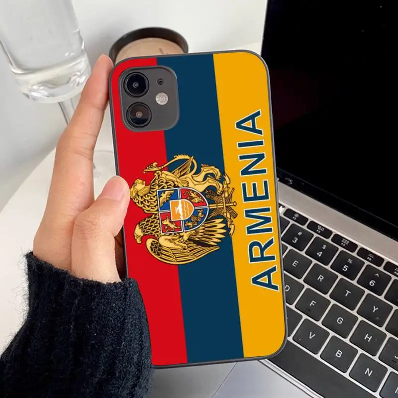 Armenia Armenians Flag Phone Case for iphone 13 8 7 6S Plus X 5S SE 2020 XR 11 12 mini pro XS MAX cool iphone 12 mini cases