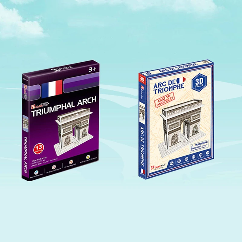 3d трехмерный зигзаг-головоломка мини-мировая архитектурная железная башня детская Полезная Мудрая игрушка Diy модель сборки