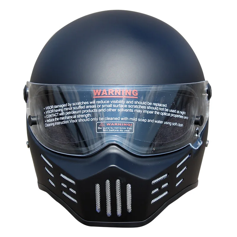Абсолютно новые Полнолицевые мотоциклетные шлемы Kart Racing шлем DOT Motocross Riding Head протектор для Симпсона стильные шлемы - Цвет: Прозрачный