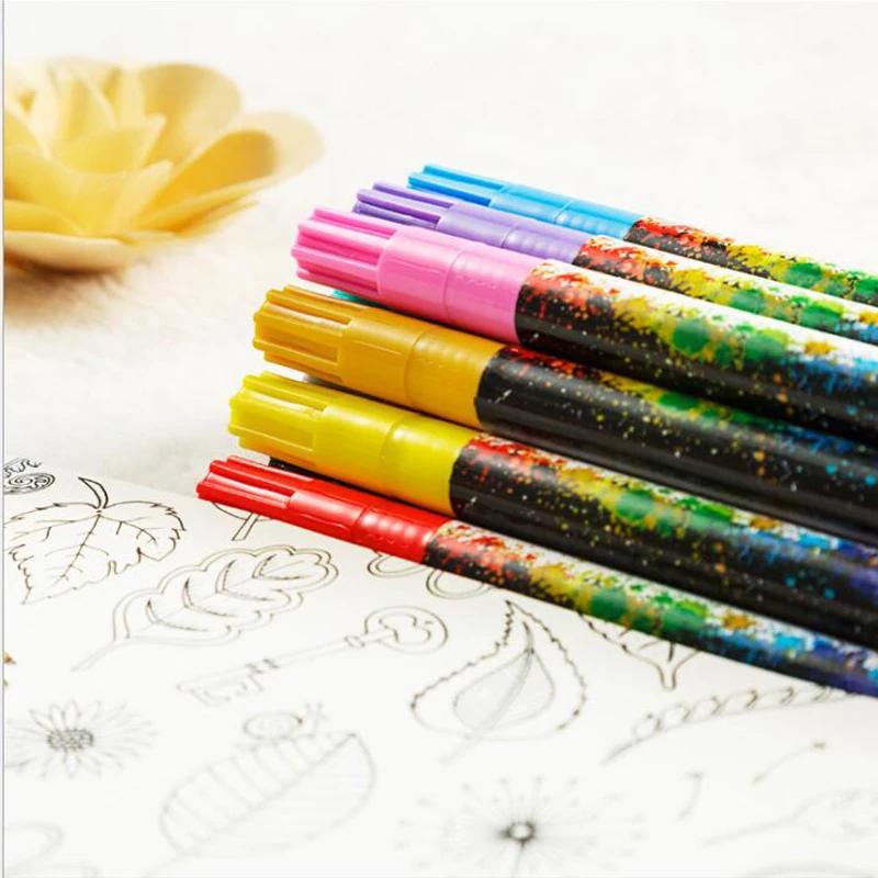 Online 18 farben Acryl Paint Marker pen Detaillierte Kennzeichnung Farbe Malen Stifte für Keramik Becher Holz Stoff Leinwand Rock Glas Porzellan