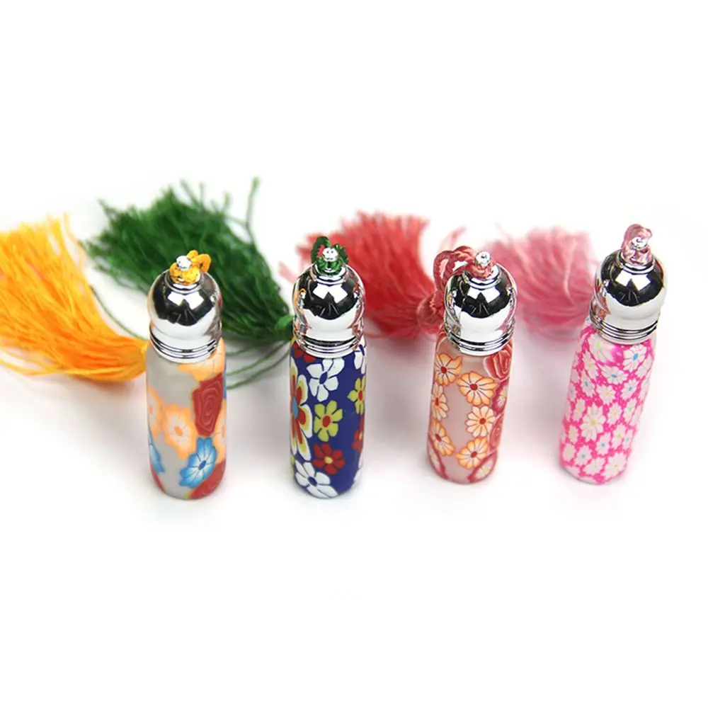 

1 PCS/6 ML Empty Glass Perfume Bottle Essential Oil Refillable Bottle Mini Liquid Cosmetic Containers Suitable For Travel Use
