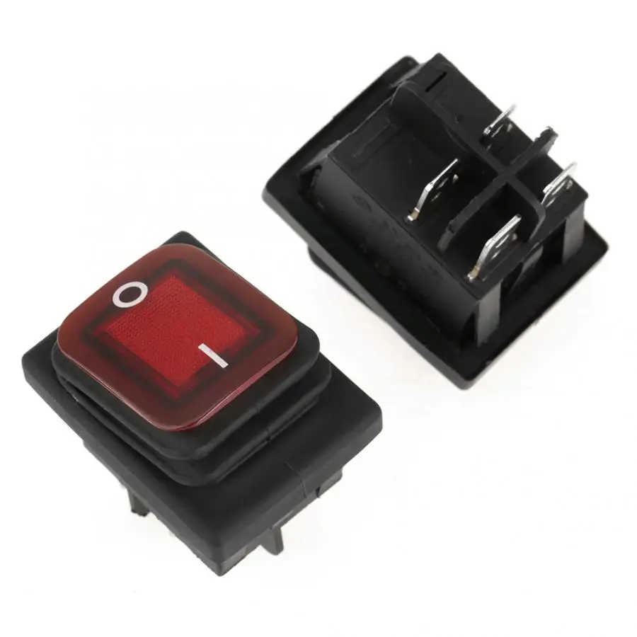 4 шт./компл. кулисный переключатель 220V Pin 2 положение ВКЛ ВЫКЛ Водонепроницаемый