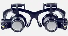 

Glasses-type maintenance magnifying glass led with light binocular eyepiece inspection Jewelry electronic circuit clear times