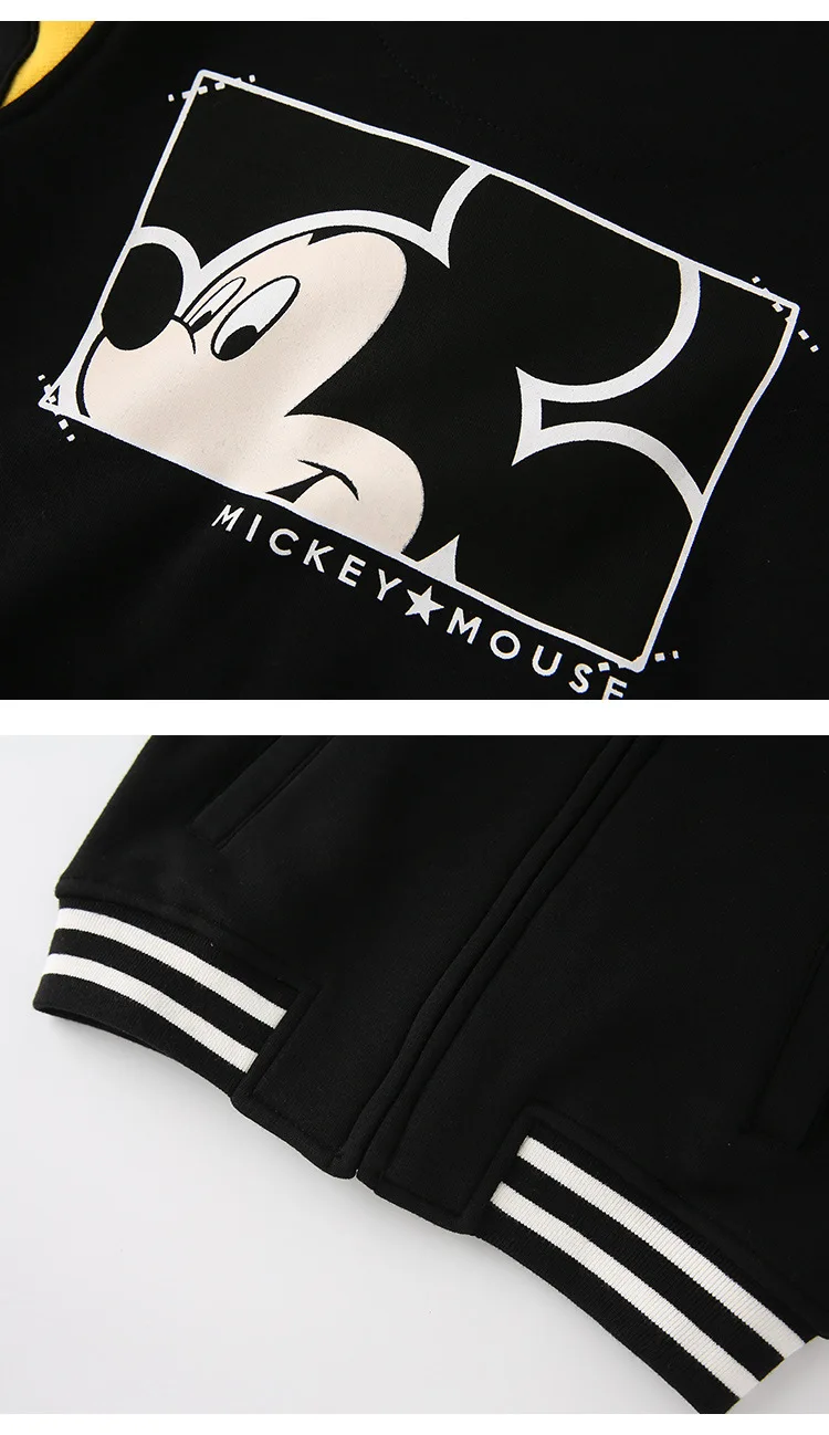 Disney mickey minnie/Коллекция года; бейсбольная форма для мальчиков; сезон весна-осень; модная бейсбольная одежда; детская куртка; красное Стеганое пальто для малышей