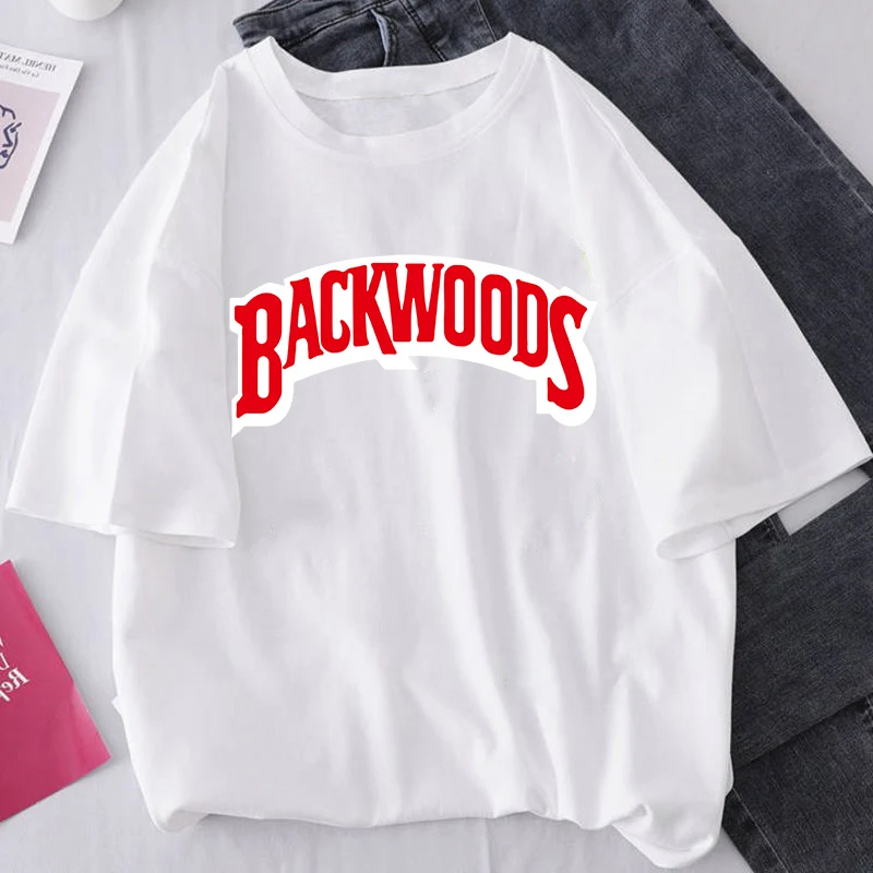New Harajuku vintage Female Tshirt Backwoods Print Short Sleeve Tops & Tees Fashion Casual T Shirt Women Clothing T-shirts