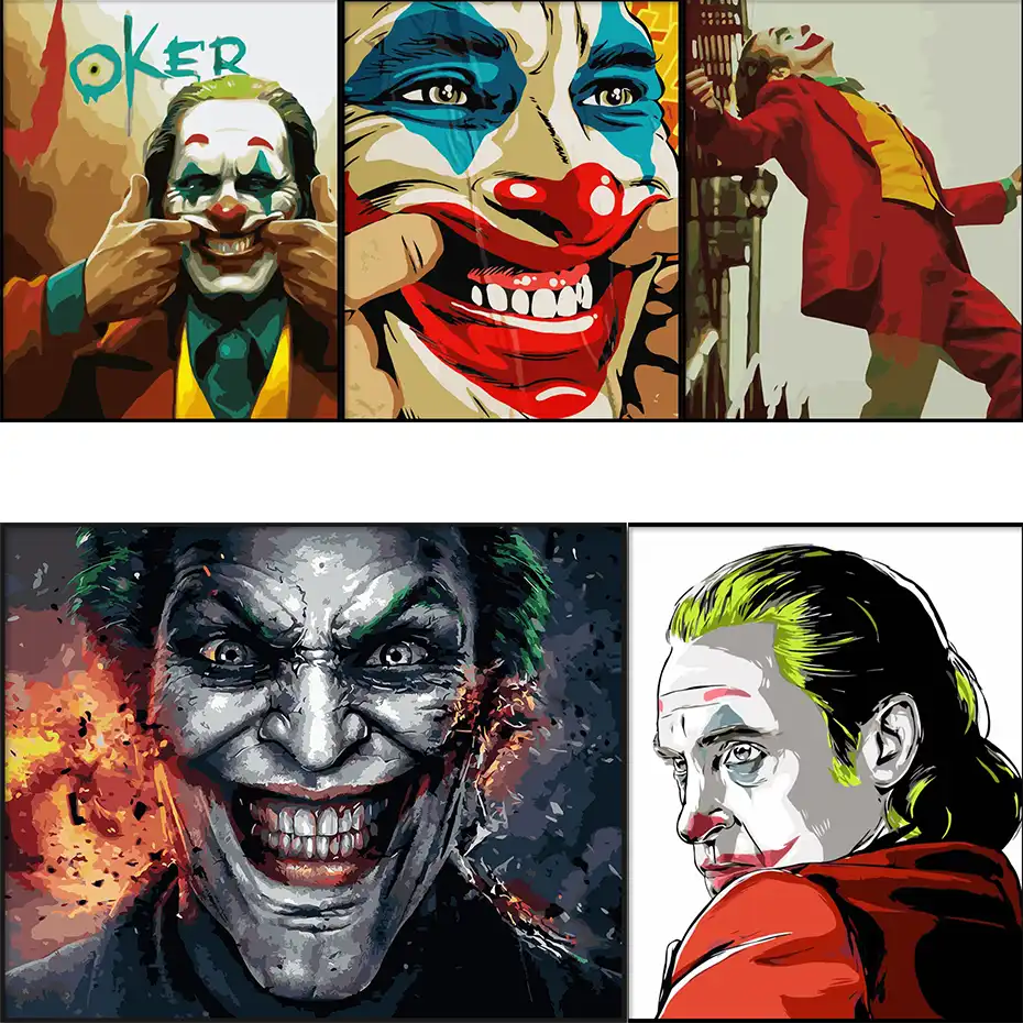 Картина по номерам AMTMBS JOKER 75x60 см масляная живопись для взрослых на холсте подарок