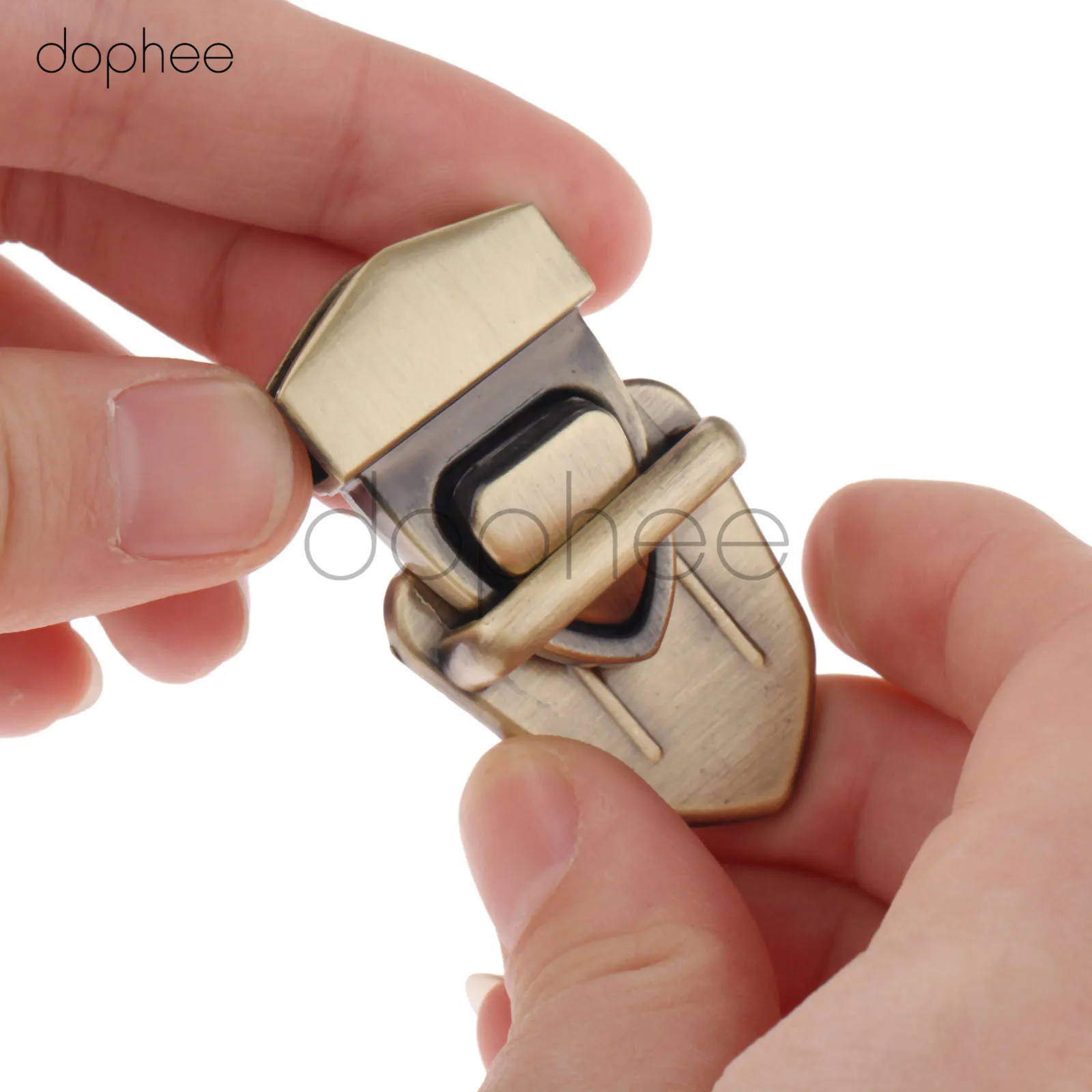 Dophee 1 шт. 29*38 мм металлический замок для сумки 4 цвета защелка Поворотный набор