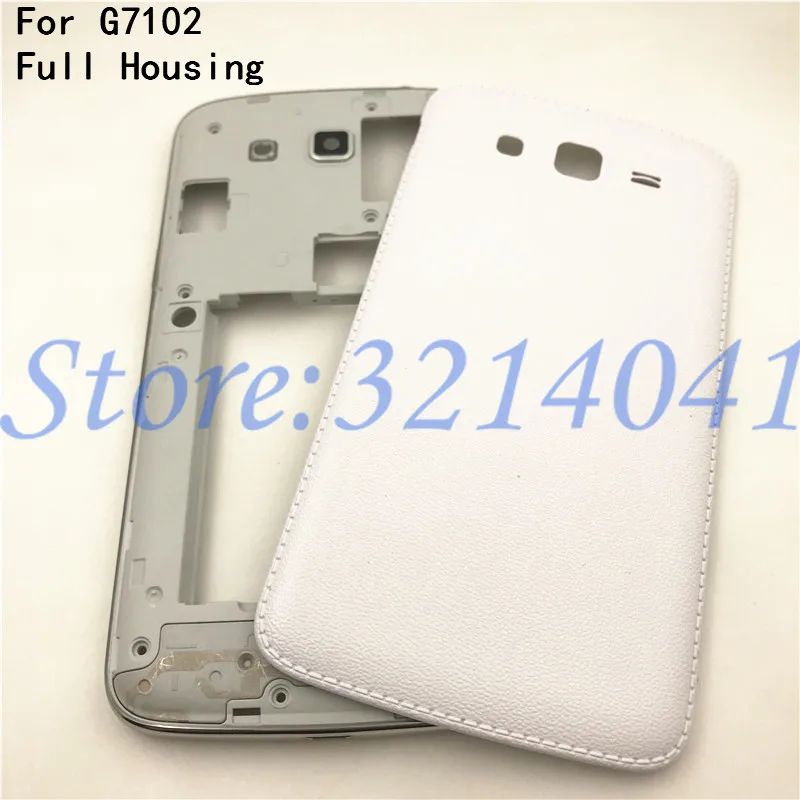 Top Quality Full Housing For Samsung Galaxy Grand 2 II G7102 G7106 G7100 Battery Back Cover Door Rear + Middle Frame | Мобильные