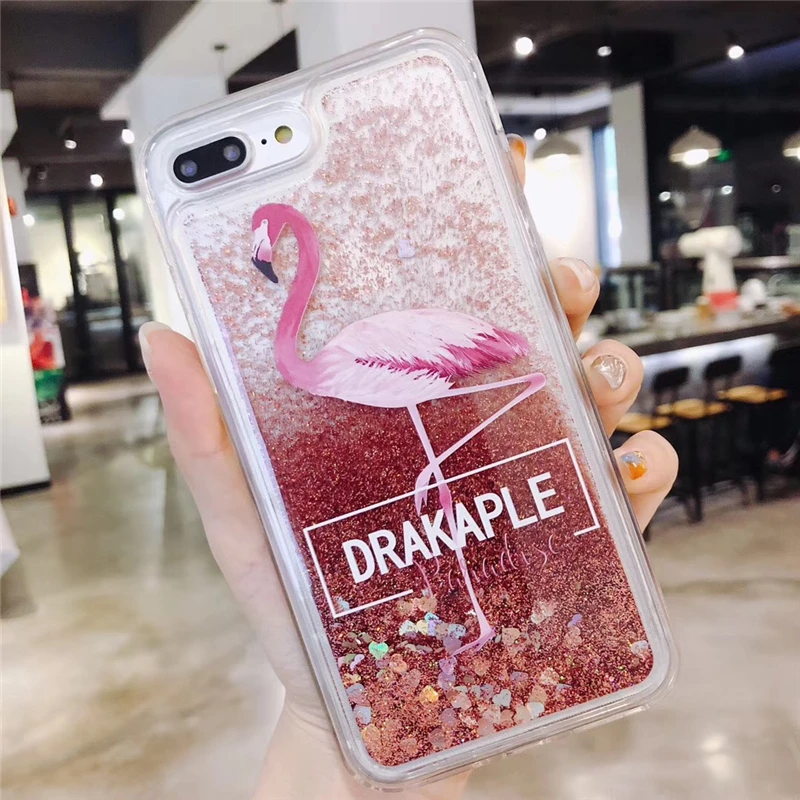 Flamingo Big Водой чехол жидкостный Мягкий силиконовый чехол для OPPO A37 A39 A57 A59 A73 A79 A83 A1 A3 A3S A5 A5S A7 A7X A9 AX5 Рено 10X Z чехол Funda - Цвет: Flamingo Big