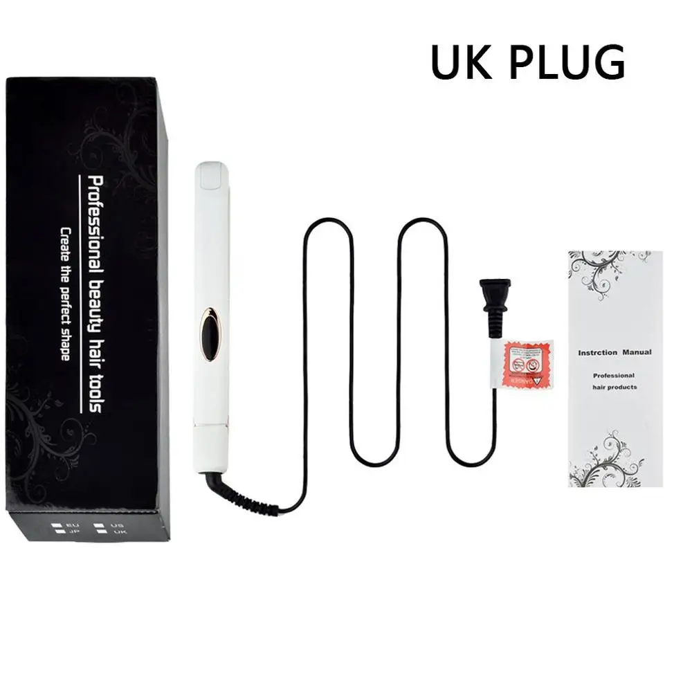 UK plug Инфракрасный выпрямитель для волос с отрицательными ионами, прямая шина, керамическая прямая машинка для стрижки волос, прямой стержень для волос - Цвет: UK plug