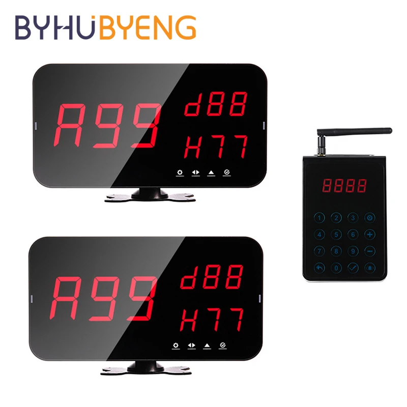 

Система очереди BYHUBYENG с клавиатурой дисплея, система вызова, Беспроводная для больничного ресторана, оборудования для ресторана