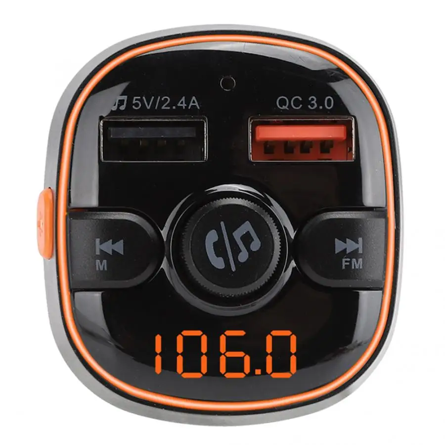 BC52 Hands-free Bluetooth 5,0 автомобильный музыкальный mp3-плеер комплект аудио fm-передатчик модулятор
