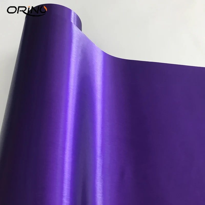 Metallic Brushed Purple Vinyl Wrap Sticker-1
