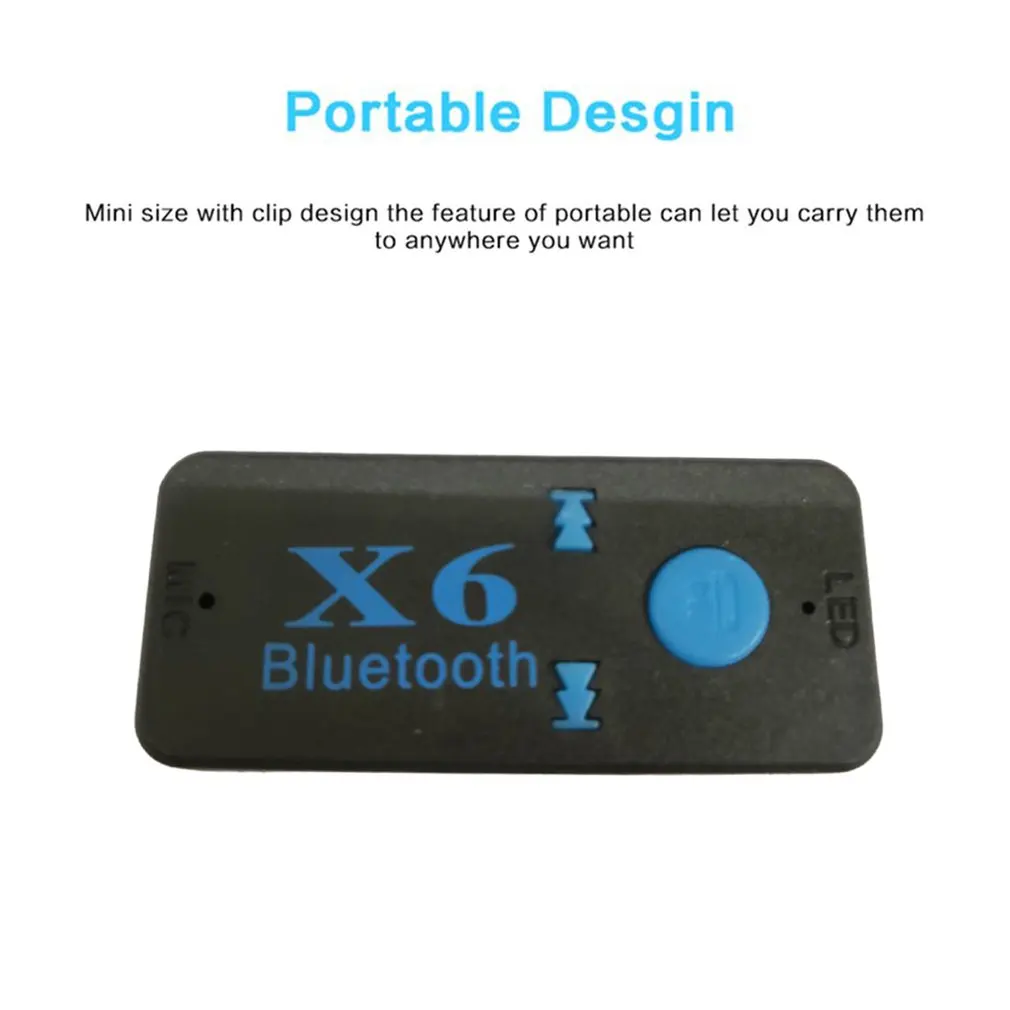 Портативный Bluetooth 5 0 аудио приемник Мини 3 мм HIFI AUX Стерео беспроводной адаптер для