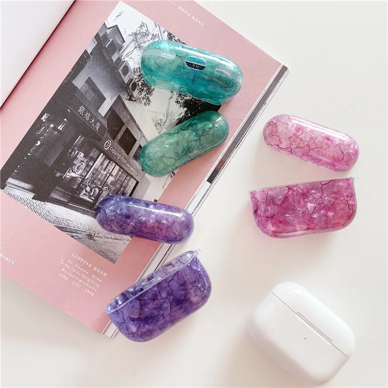 Fashion Luxury Marble For Airpods Pro Case cute soft Bluetooth Earphone protective case For Air pods Pro headphone Bag hard case