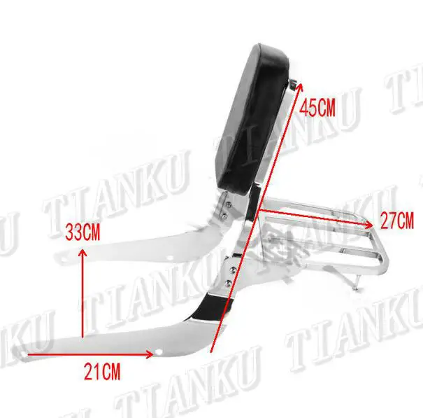 Высокое качество хром спинка Сисси Бар багажная стойка для Honda Magna VF250 VF 750