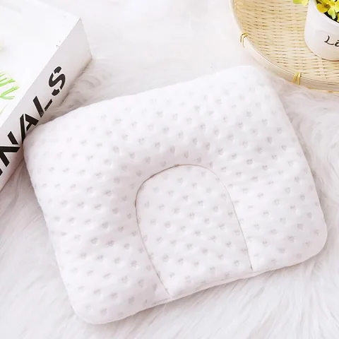 Infant Anti Roll Toddler Pillow Shape Toddler Sleeping Positioner Cushion Flat Head Protect Newborn Almohadas Baby Bedding