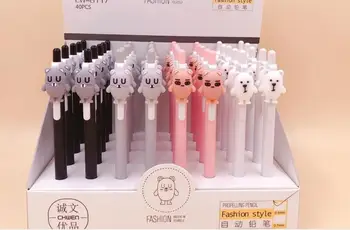 

new korea lovely bear automatic pencil cartoon school gift student Mechanical Pencil 0.5mm writing pen promotion pen 40pc/lot