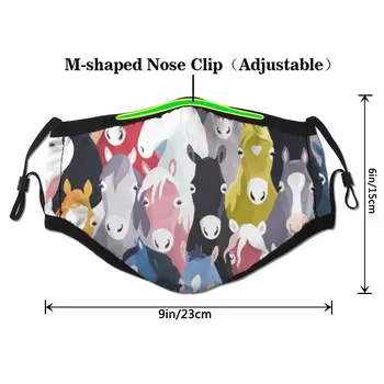 

Dust Masks Face Cover Many Times Using Colourful Cartoon Horses ,Washable And Reusable