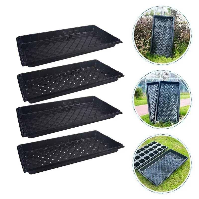 4Pcs Plant Starter Pot Basesssss Garden Supplies Bonsai Succulent Pot Basessss Microgreens Bottom For