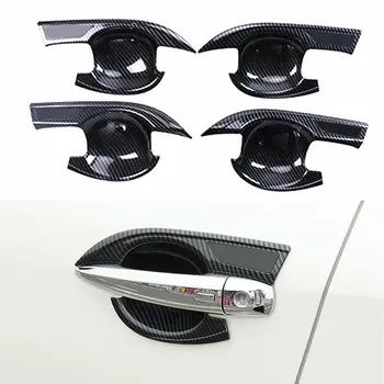 

Carbon Fiber ABS Car Exterior Door Handle Bowl Cover Trim For Nissan Altima 2019