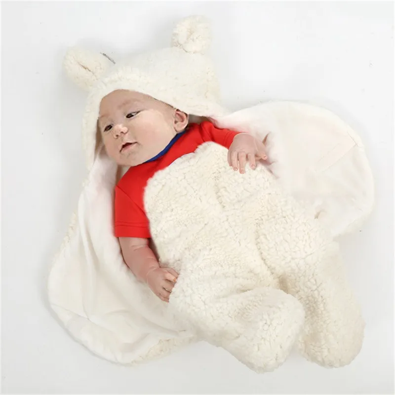 Брендовый детский спальный мешок с раздельными ножками, супер теплый, плюс бархат, милые уши панды, детское одеяло