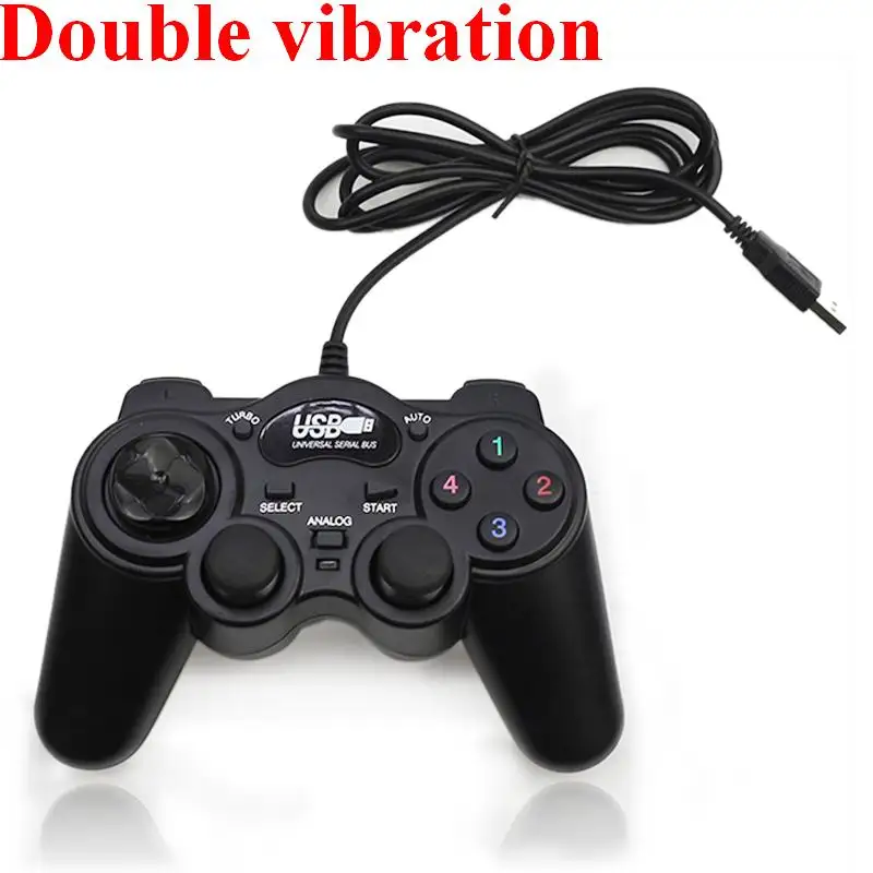 

Double Vibration Joystick USB Wired PC Controller For PC Computer Laptop For WinXP/Win7/Win8/Win10 For Vista Gamepad Joystick