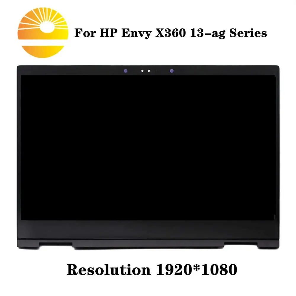 LP133WF4. SPA4 M133NVF3. R0 FHD ips светодиодный сенсорный ЖК-экран стеклянная панель в сборе+ рамка для hp ENVY x360 13-ag Series