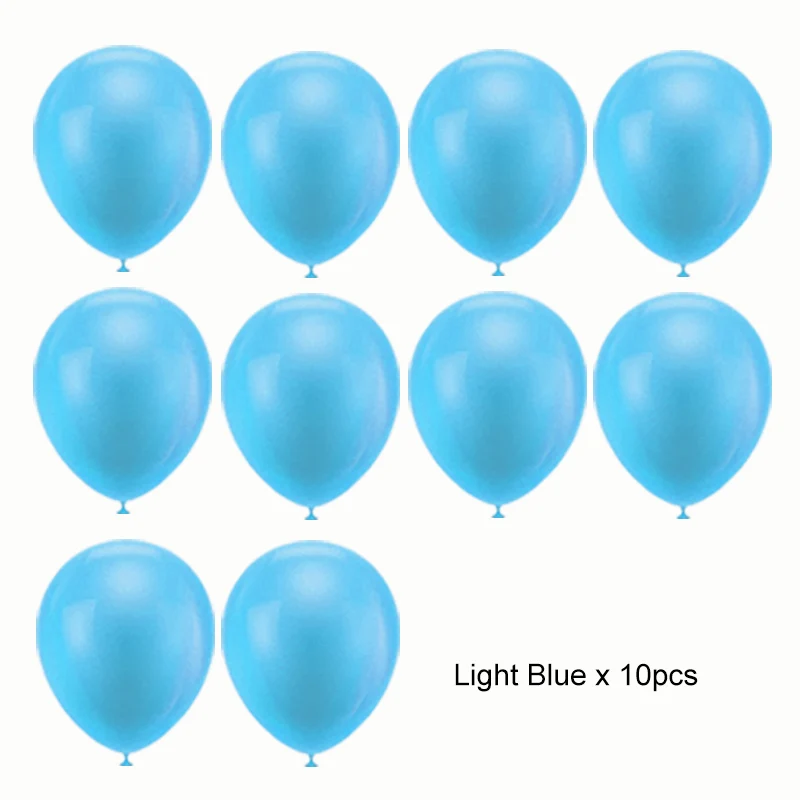 light-blue-balloon Тематическая вечеринка на день рождения в джунглях сафари сувениры в виде животных из мультфильмов детские вечерние наборы для душа украшения для детей Товары для вечеринок на день рождения - Цвет: light-blue-balloon