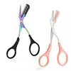 12 Color Eyebrow Trimmer Scissor With Detachable Comb Facial Hair Removal For Eyebrow Facial Trimming Tweezer Makeup Beauty Tool 5