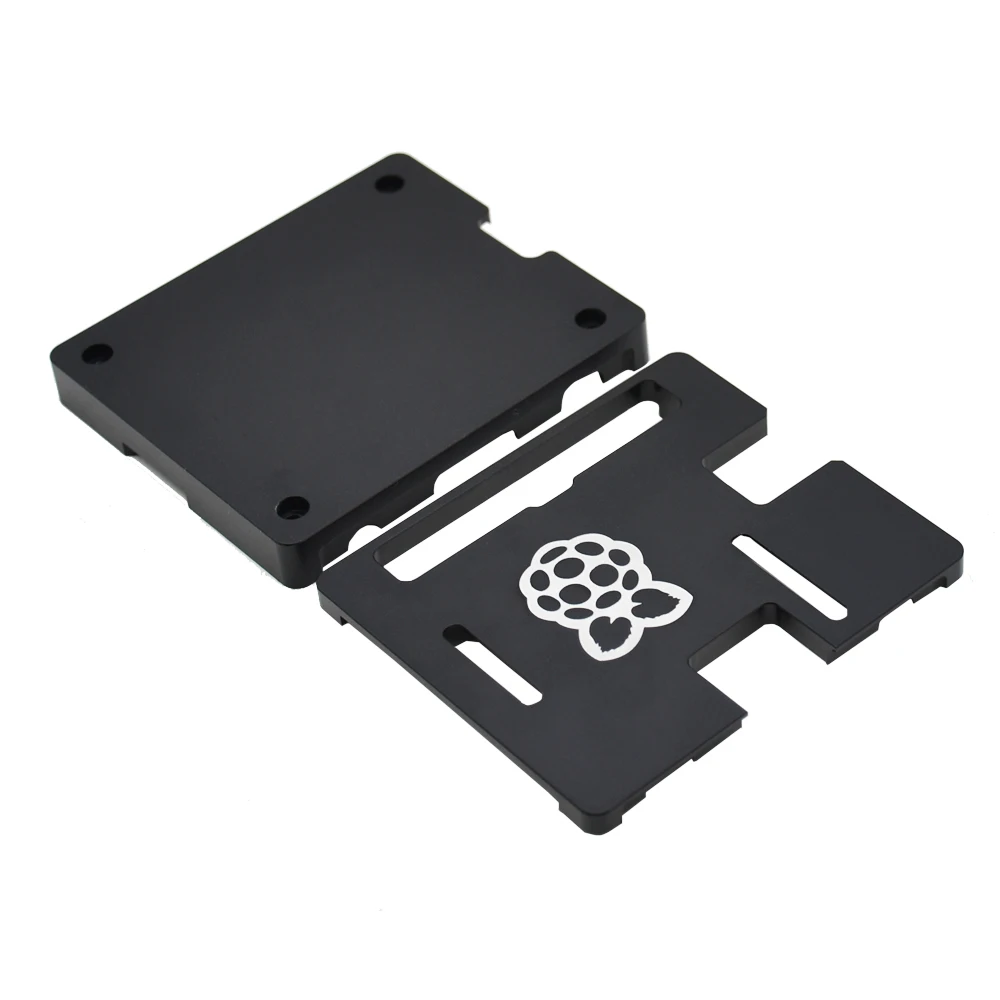 Для Raspberry Pi 3A+ Raspberry Pi3 Модель B+ металл с ЧПУ охлаждения Ультратонкий корпус двойной частоты(черный