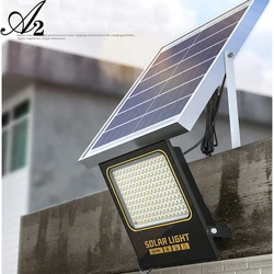 Applique murale LED à énergie solaire, imperméable, sans fil, éclairage d'extérieur, grande capacité, batterie, projecteur, A2, 100 400W 