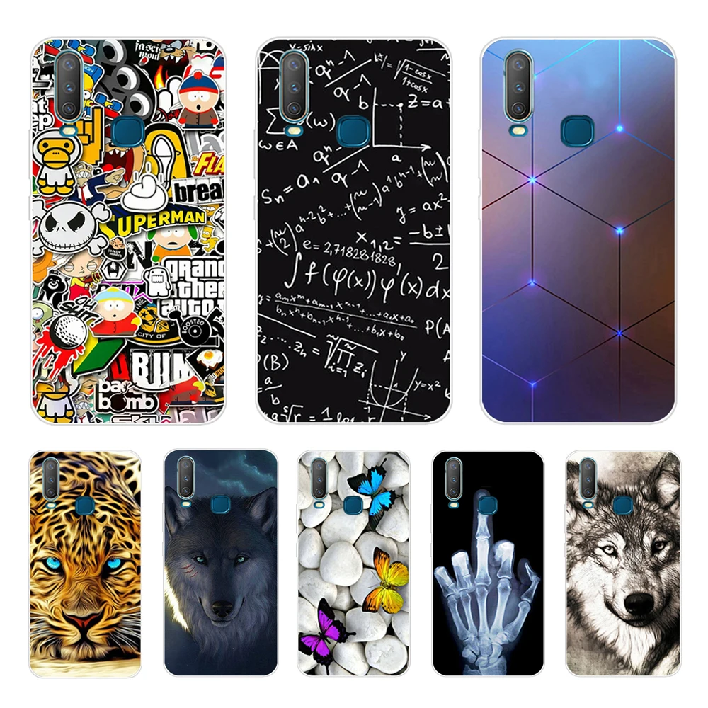 6,35 ''для Vivo Y17 Y15 Y 12 y 3 чехол мягкий TPU телефон крышка для Vivo Y 17 Y 15 Y 12 y 3 задняя крышка чехол силиконовый Coque Cool Funda