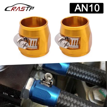 

RASTP-NEW Fuel HEX Finishers Oil AN10 1/2'' Fittings Clamps Water Tube Hose 21mm RS-TC008-AN10