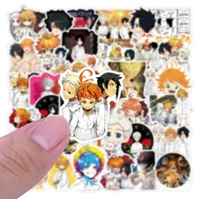 

50Pcs The Promised Neverland Stickers Anime Decal For Refrigerator Fridge Skateboard Laptop Luggage Pegatinas Graffiti Toy