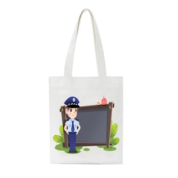 

Ladies Handbag Cloth Canvas Tote Bag Larger Capacity Shopping Travel Bag Women Eco Reusable Shoulder Shopper Bags Bolsas De Tela